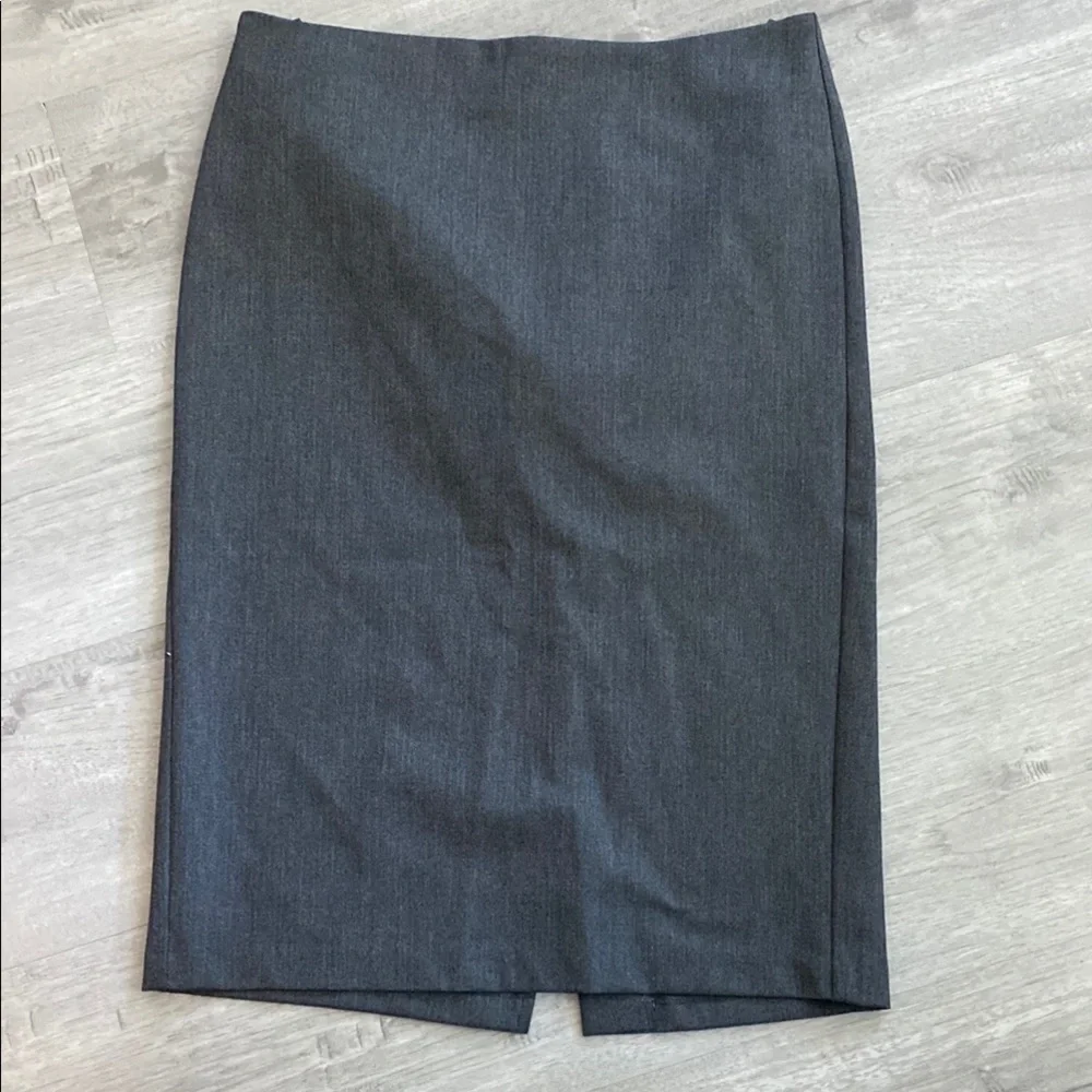 United Colors Of Benetton Gray pencil midi skirt size M - Picture 1 of 6